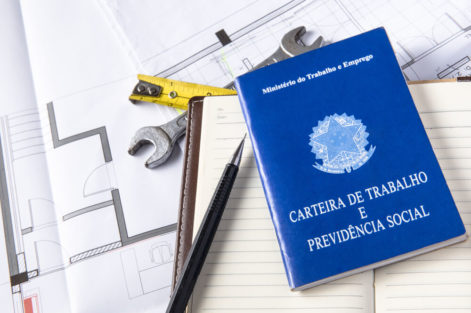 carteira assinada na construção