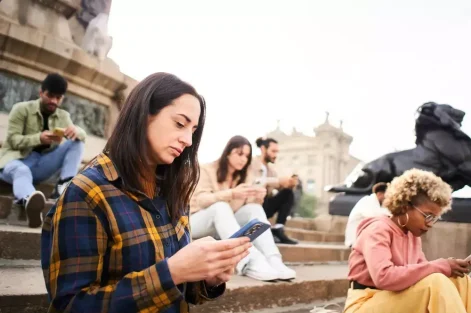 pedestre smartphone