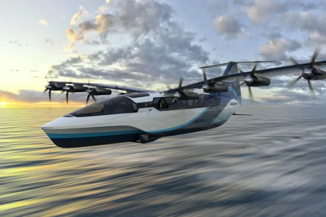 barco eletrico voador
