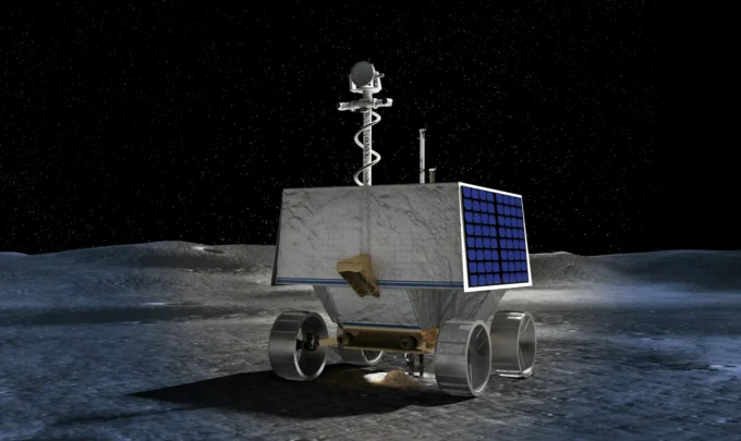 polo sul da lua
