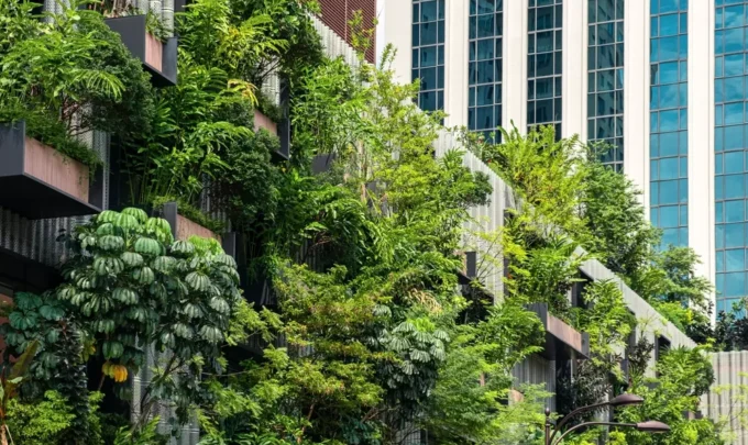 floresta tropical vertical
